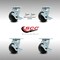 Service Caster 4 Inch SS Polyolefin Caster Set with Ball Bearings 4 Brake 2 Swivel Lock SCC SCC-SS30S420-POB-TLB-BSL-2-TLB-2 - alternate 1